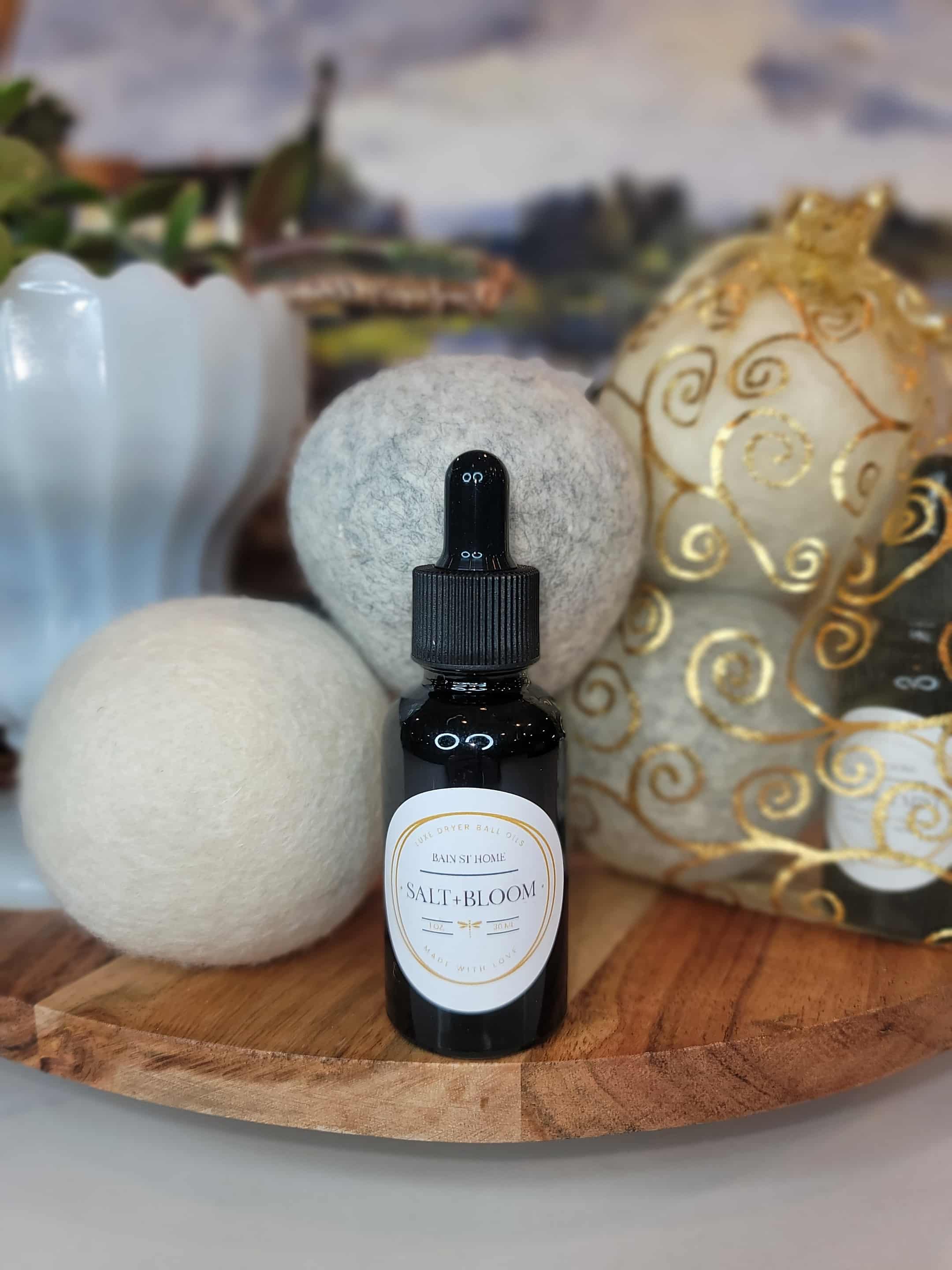 Wool Dryer Ball  & Luxe Fragrance Oil Kit - Bain St Home