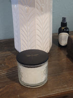 Dragonfly Luxury 3-Wick Scented Soy Candle - Clear Embossed Glass (14 oz)
