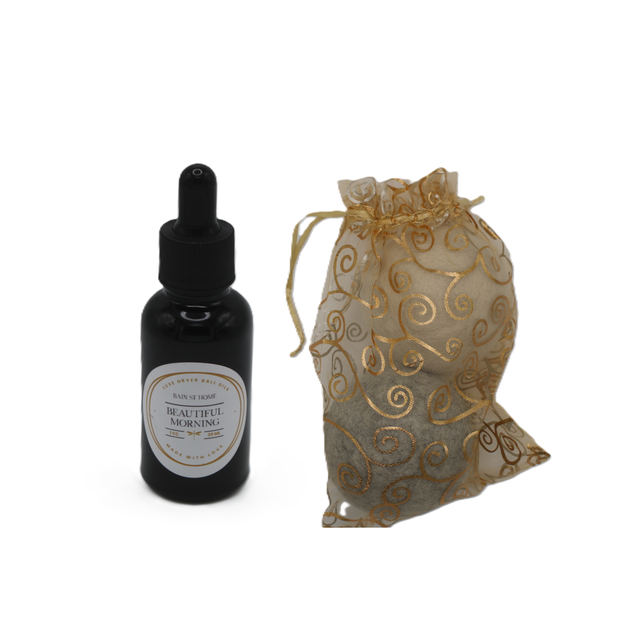 Bain St Home Wool Dryer Ball  & Luxe Fragrance Oil Kit