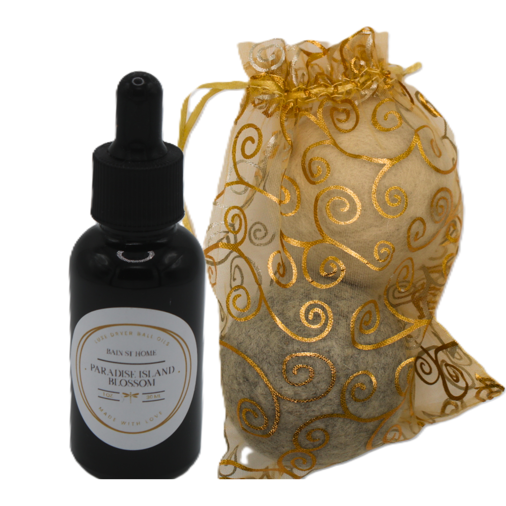 Bain St Home Wool Dryer Ball  & Luxe Fragrance Oil Kit