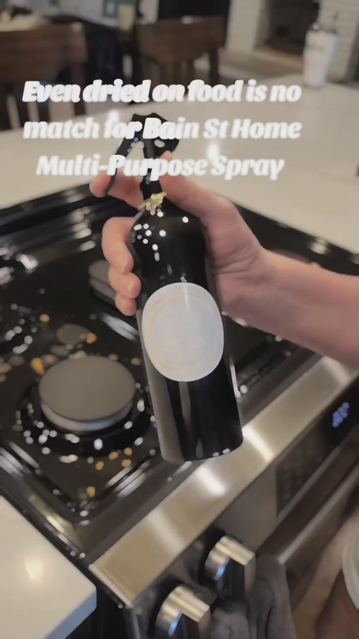 Luxury All Purpose Cleaner Spray – Streak-Free Kitchen & Bathroom Cleaner | Plant-Based | Bain St Home
