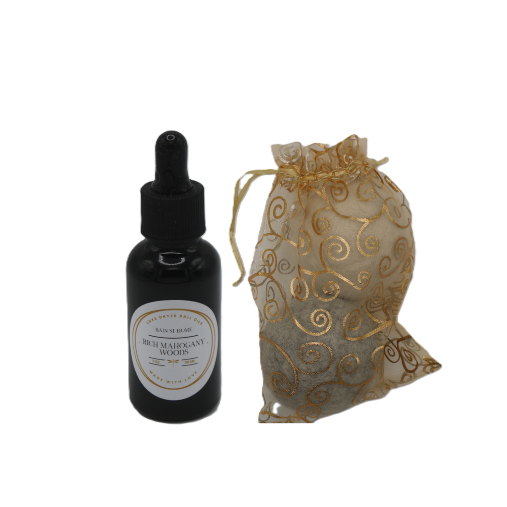 Bain St Home Wool Dryer Ball  & Luxe Fragrance Oil Kit