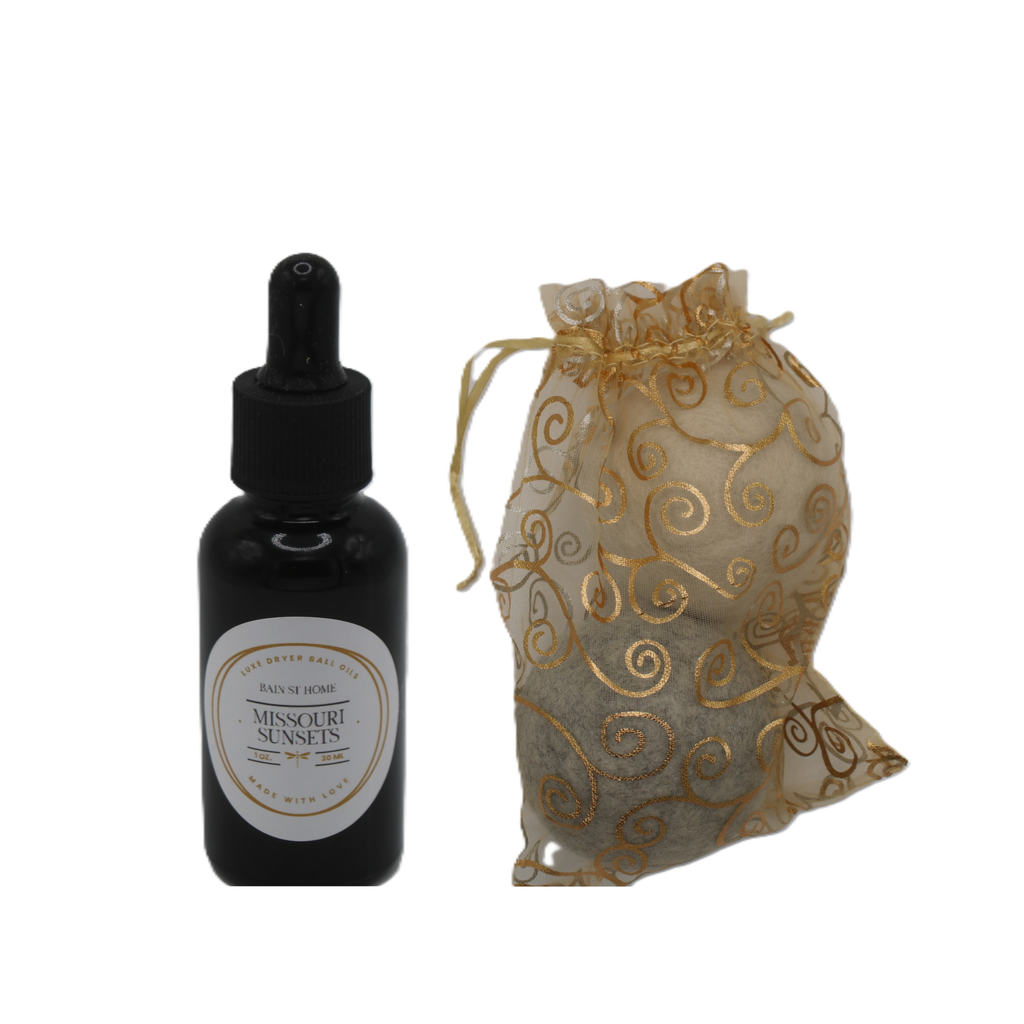 Bain St Home Wool Dryer Ball  & Luxe Fragrance Oil Kit